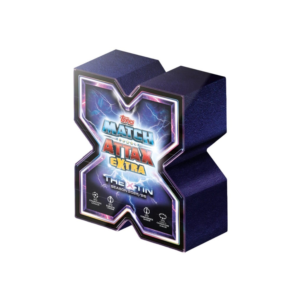 Topps Match Attax Champions League EXTRA Trading Cards 2025-26 X TIN (64 CARDS + X GREATS LE & ELEXTRIX LE)