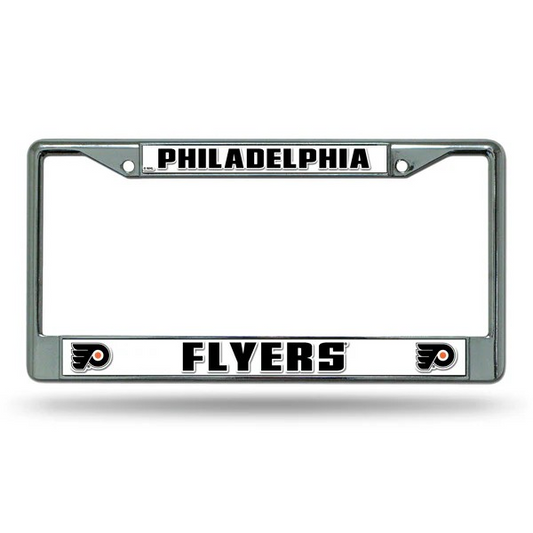NHL License Plate Frame Chrome Flyers