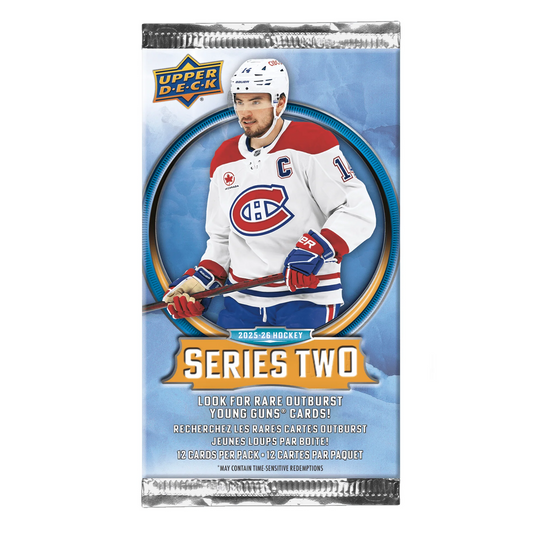 NHL Hockey Cards Series Two Upper Deck 2025-26 Single Pack