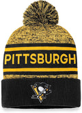 NHL Knit Hat Authentic Pro Rink Cuffed Heathered Cuff Pom 2023 Penguins