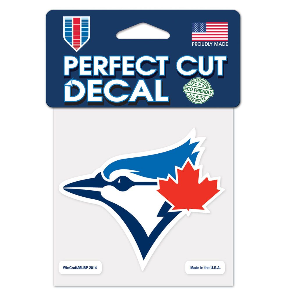 MLB Perfect Cut Decal 4X4 Blue Jays