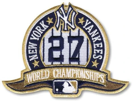MLB Patch 27 Championships Yankees