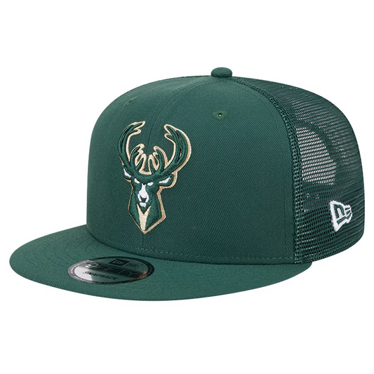 NBA Youth Hat 950 Trucker Snapback Bucks