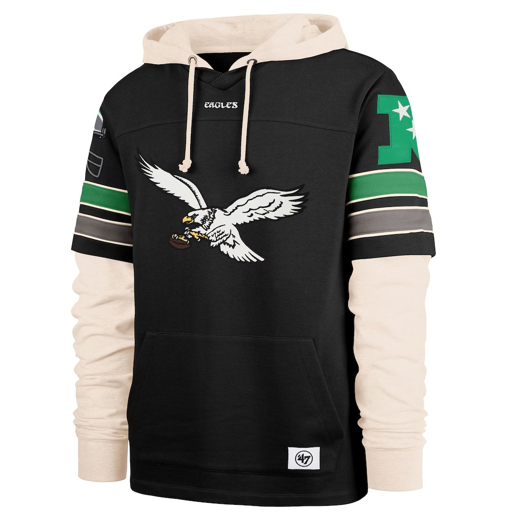 NFL Hoodie Duo Lacer Throwback Split Zone Cornerback Eagles