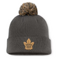 NHL Knit Hat Authentic Pro Rink Cuffed with Pom Military Appreciation Maple Leafs