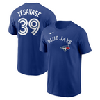MLB Player T-Shirt Name And Number Home Trey Yesavage Blue Jays