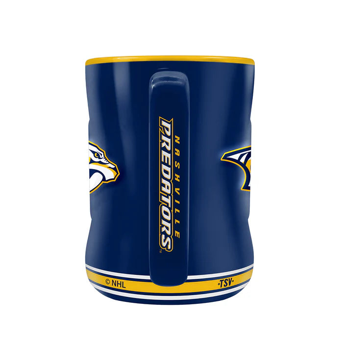 NHL Coffee Mug Sculpted Relief Predators