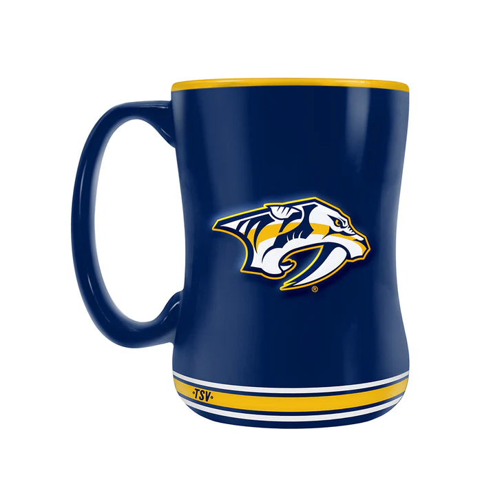 NHL Coffee Mug Sculpted Relief Predators