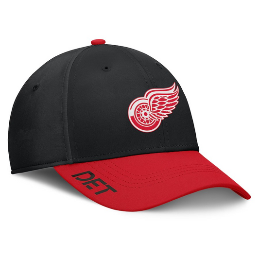 NHL Hat Structured Stretch Authentic Pro Rink Flex Two Tone 2024 Red Wings