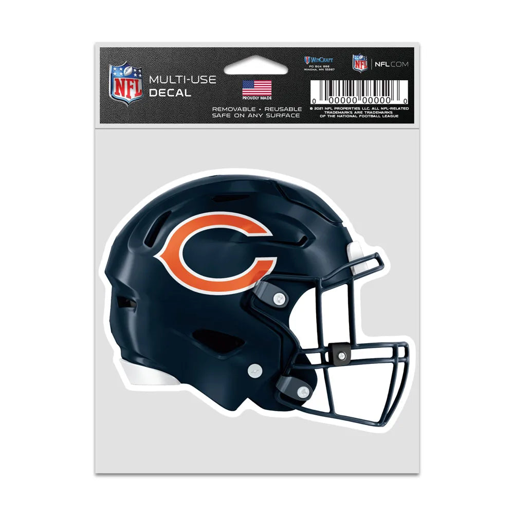 NFL Multi Use Decal 3.75x5 Helmet Bears