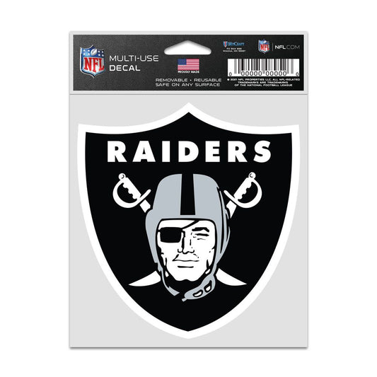 NFL Multi Use Decal 3.75x5 Logo Raiders