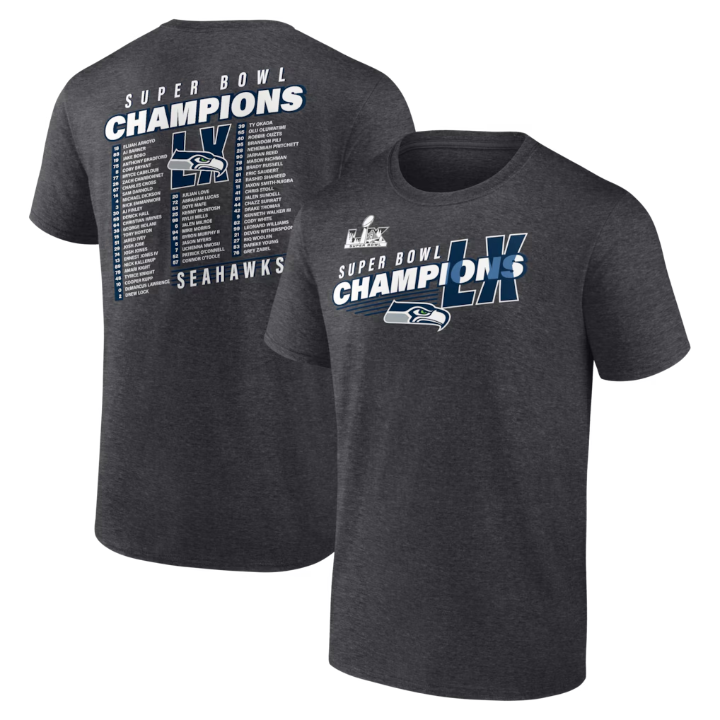 NFL T-Shirt Super Bowl LX Best Teammates Championship Seahawks