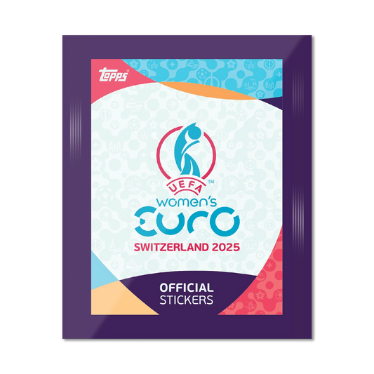 Topps Official Stickers Women's Euro Cup Switzerland 2025 UEFA (Single Pack)