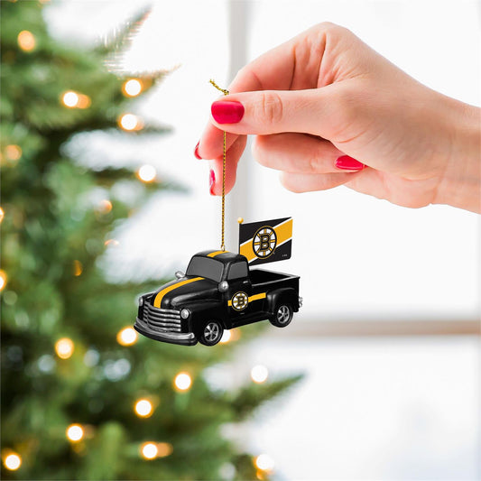 NHL Ornament Rally Truck Bruins