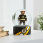 NHL Glass Tabletop Water Globe Bruins