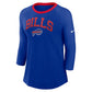 NFL Ladies Raglan 3/4 Sleeve Shirt Arch Bills