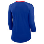NFL Ladies Raglan 3/4 Sleeve Shirt Arch Bills