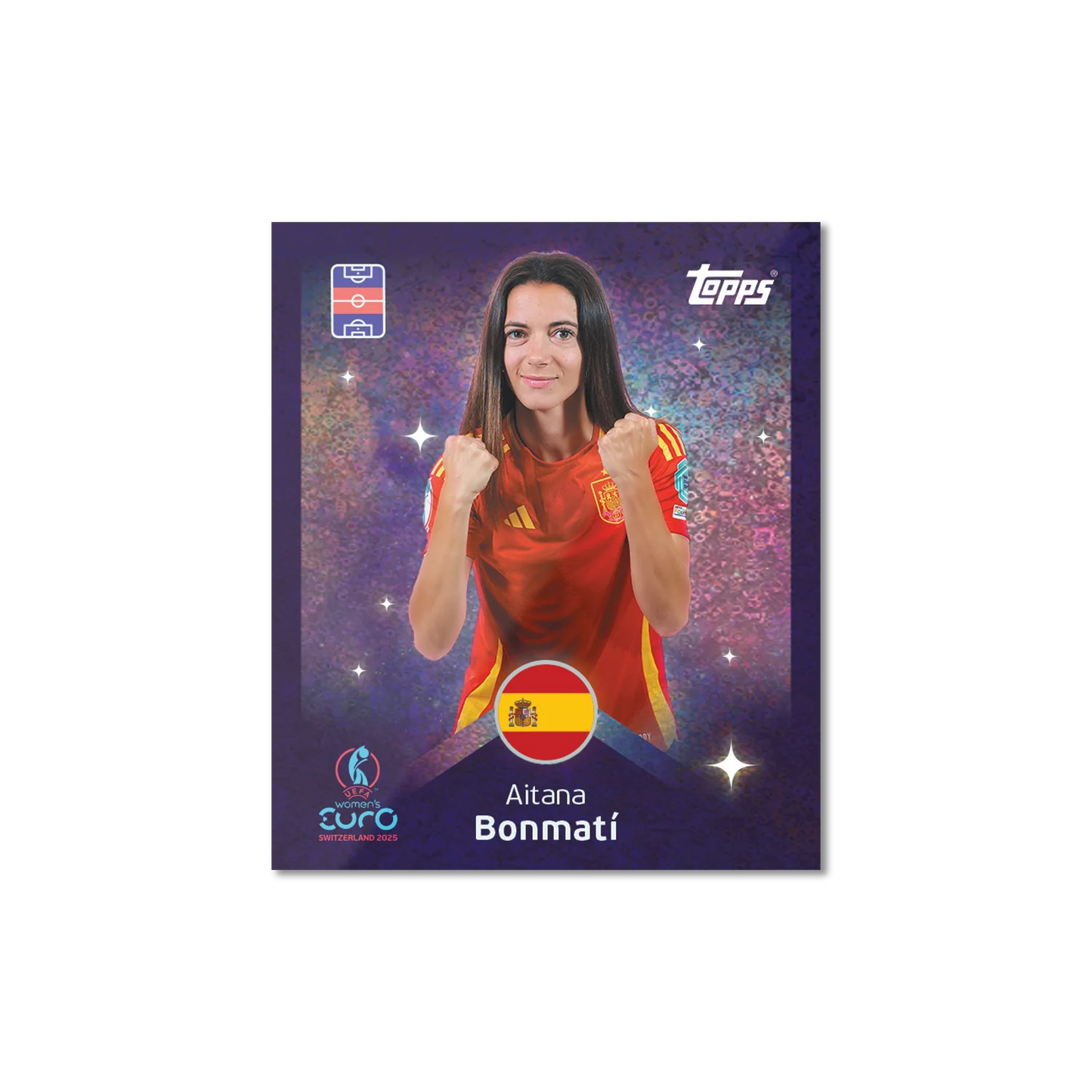 Topps Official Stickers Women's Euro Cup Switzerland 2025 UEFA (Single Pack)