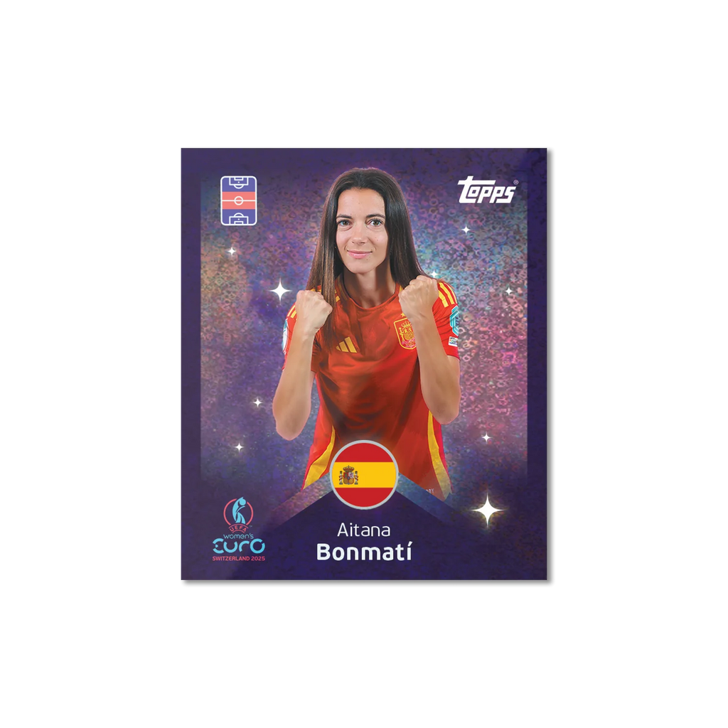 Topps Official Stickers Women's Euro Cup Switzerland 2025 UEFA Mega Starter Pack