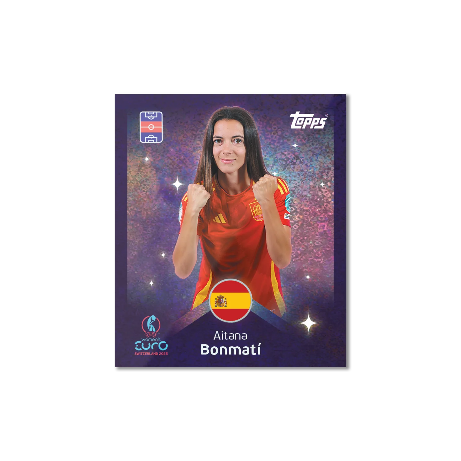 Topps Official Stickers Women's Euro Cup Switzerland 2025 UEFA Mega Starter Pack