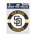 MLB Multi Use Decal 3.75x5 Est. Padres