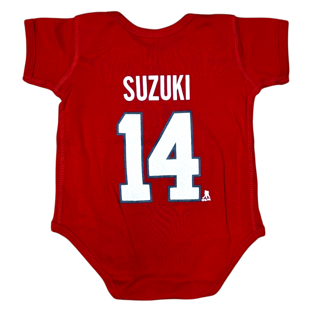 NHL Infant Player Creeper Name & Number Nick Suzuki Canadiens