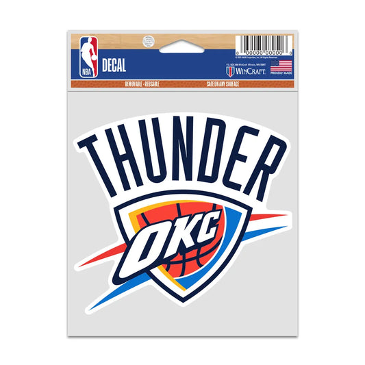 NBA Multi Use Decal 3.75x5 Logo Thunder