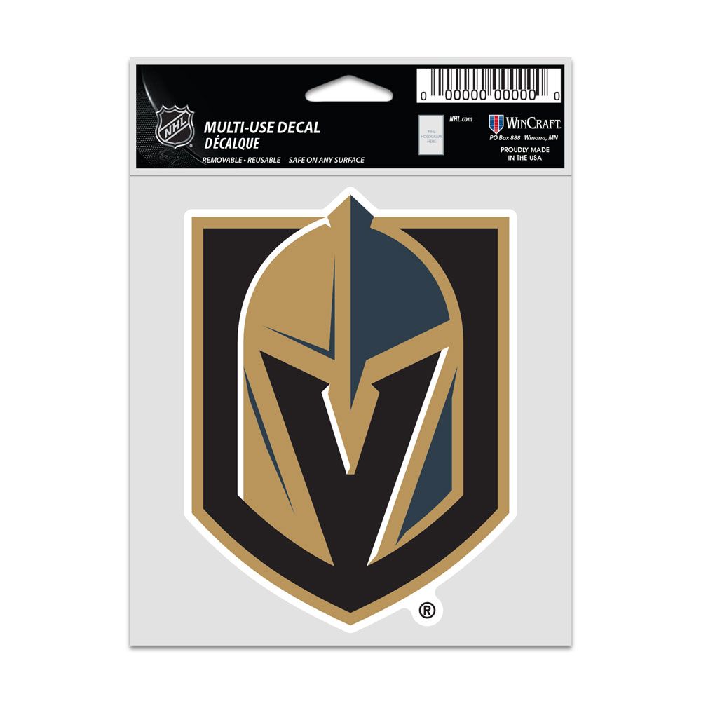 NHL Multi Use Decal 3.75x5 Logo Golden Knights