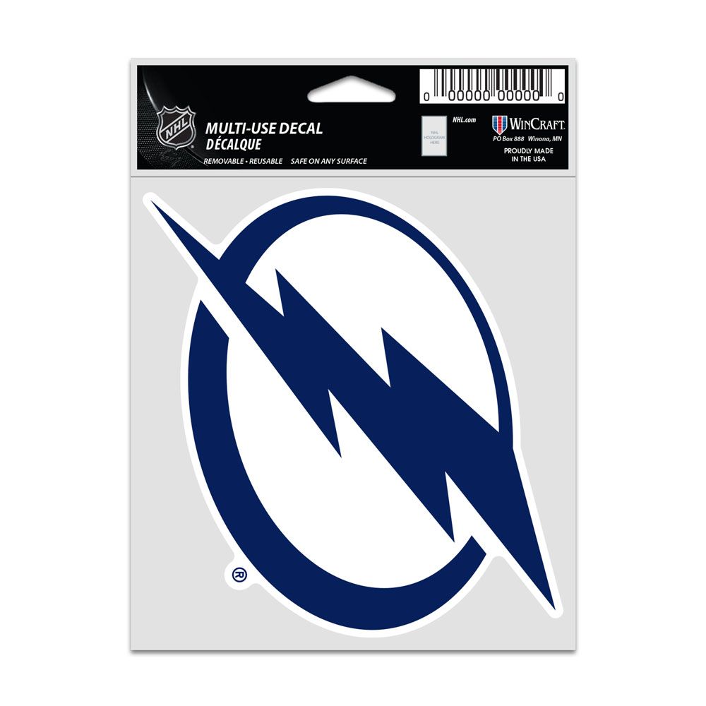 NHL Multi Use Decal 3.75x5 Logo Lightning