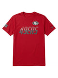 NFL Sideline 2026 Dri-Fit Cotton T-Shirt Rise and Shine Gradient 49ers (Red)