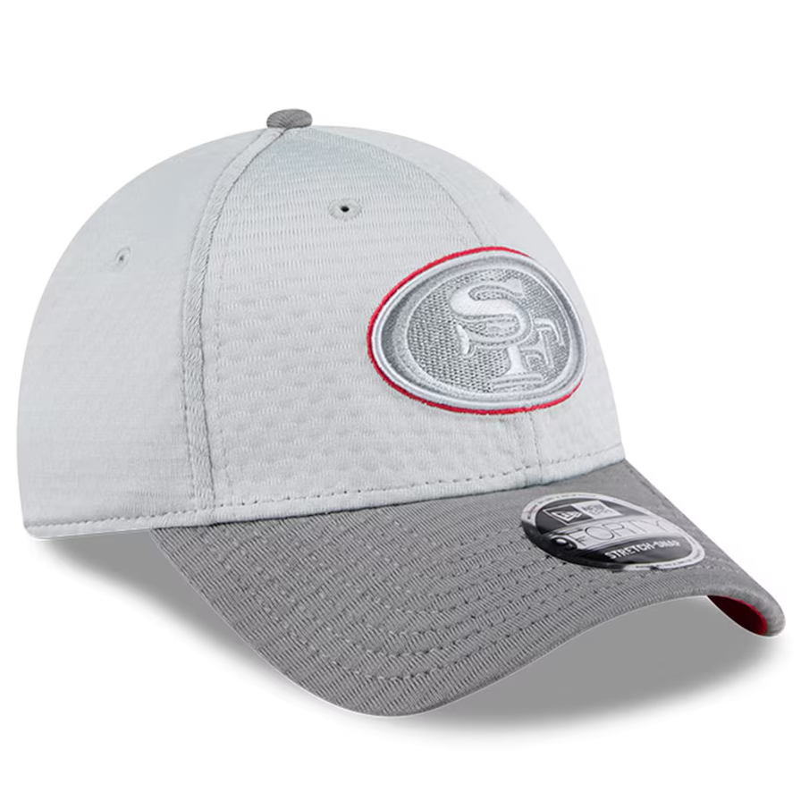 NFL Hat 940 Stretch Snap Training Camp Grey 2024 49ers