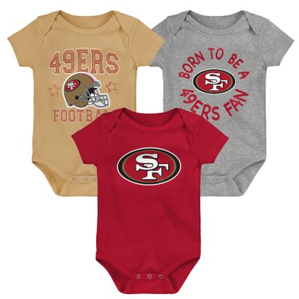 NFL Infant 3pc Onesie Set Born to Be Creeper 49ers