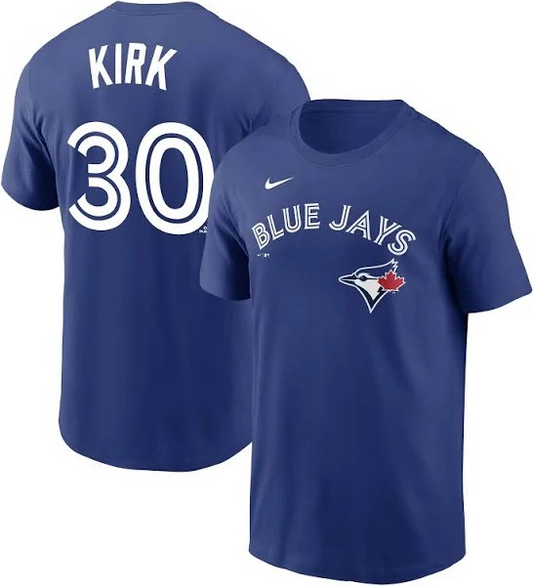 MLB Player T-Shirt Name And Number Home Alejandro Kirk Blue Jays