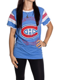 NHL Ladies Oversize Vintage Print T-Shirt Canadiens