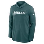 NFL Dri-FIT Long Sleeve Hoodie 2025 Sideline Pure Fury Eagles