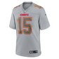 NFL Player Game Jersey Grey Atmosphere Patrick Mahomes Chiefs