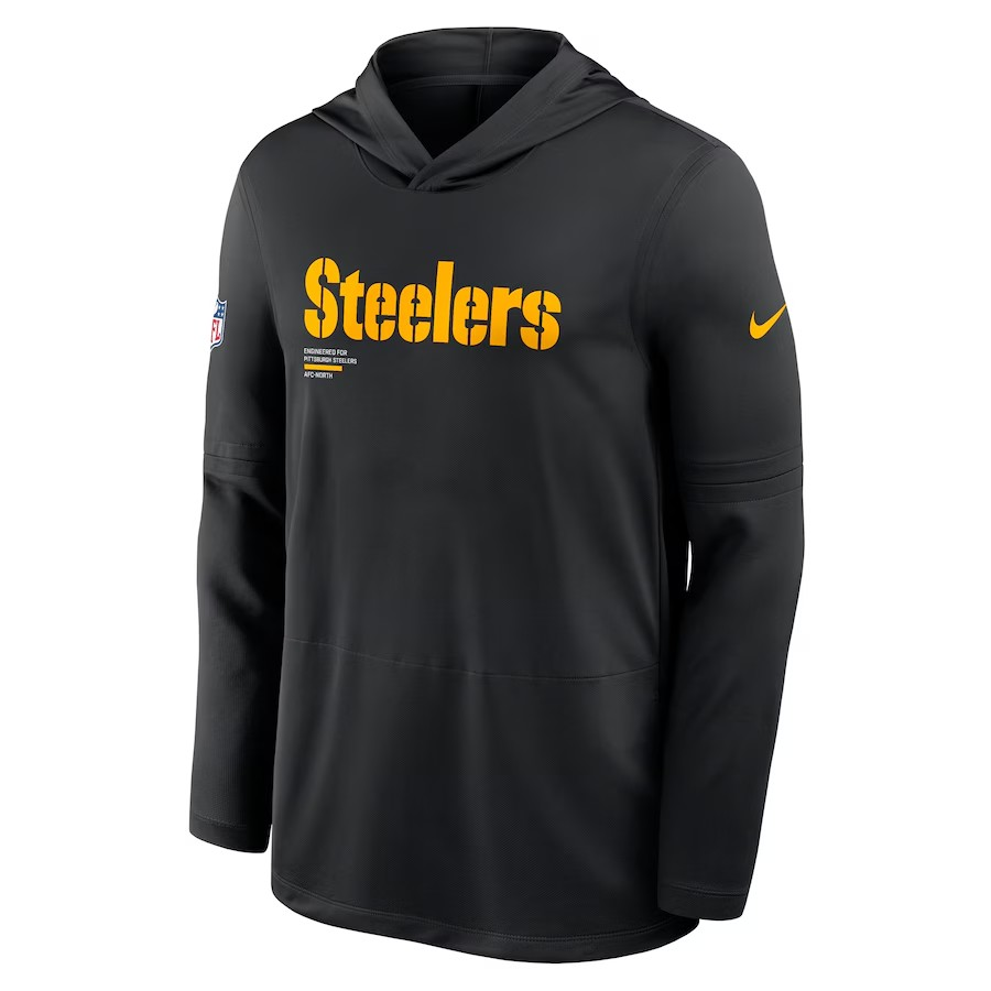 NFL Dri-FIT Long Sleeve Hoodie 2025 Sideline Pure Fury Steelers