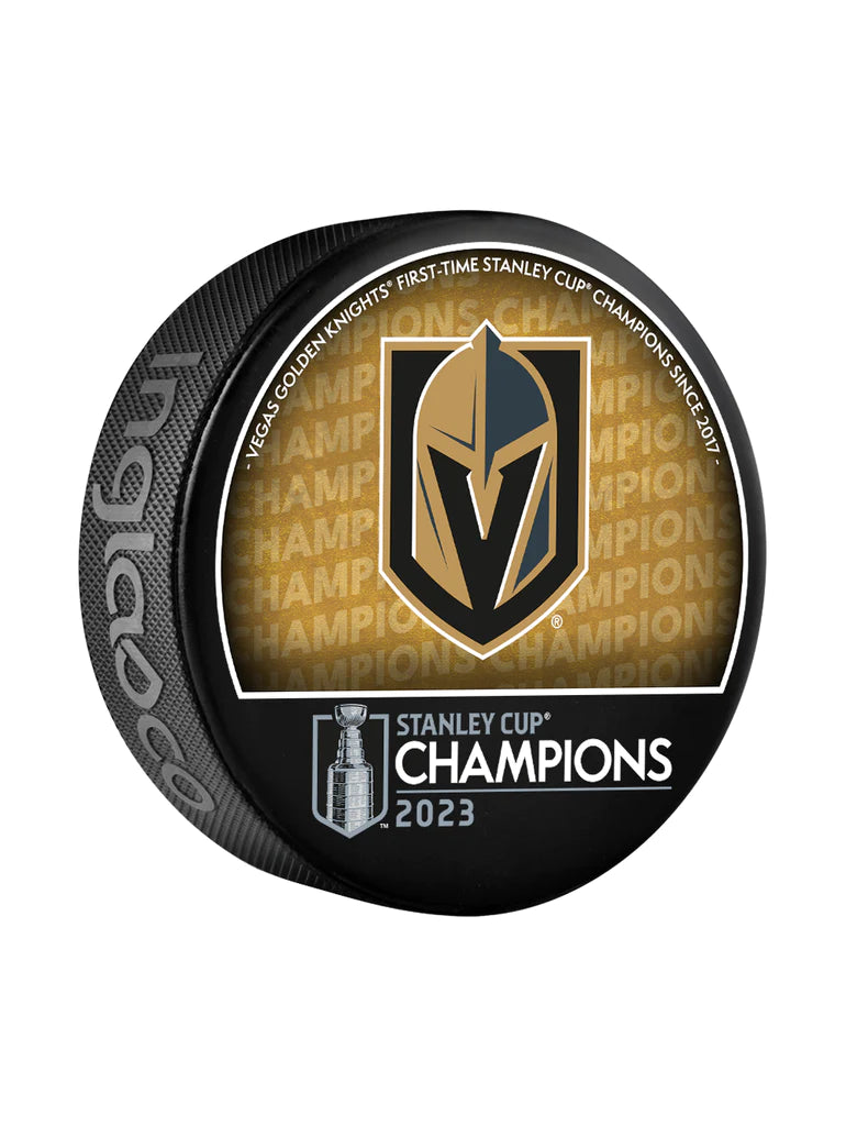 NHL Souvenir Collector Puck 2023 Stanley Cup Champions Golden Knights