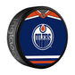 NHL Puck Souvenir Collector Jersey Oilers