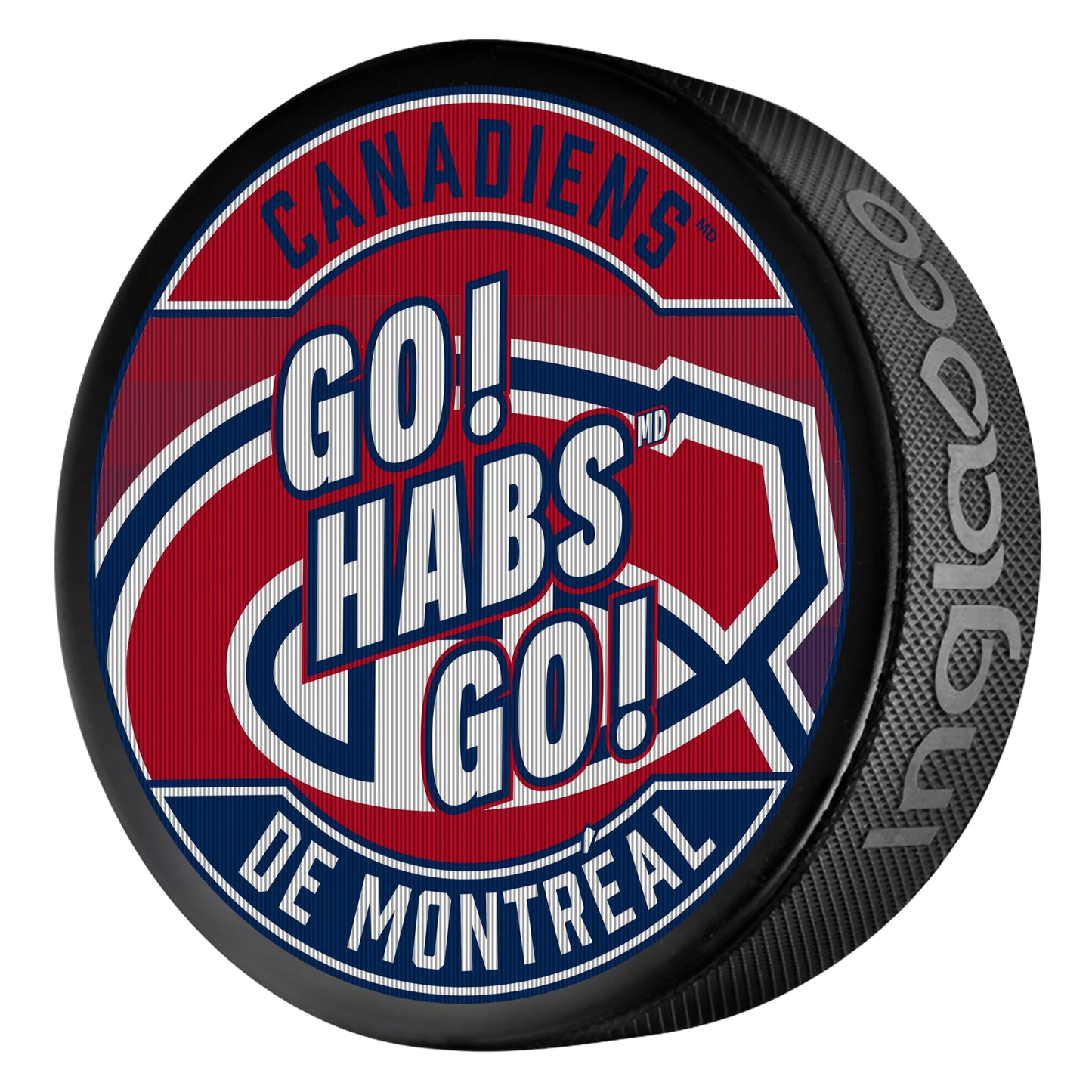 NHL Lenticular Puck Slogan Canadiens