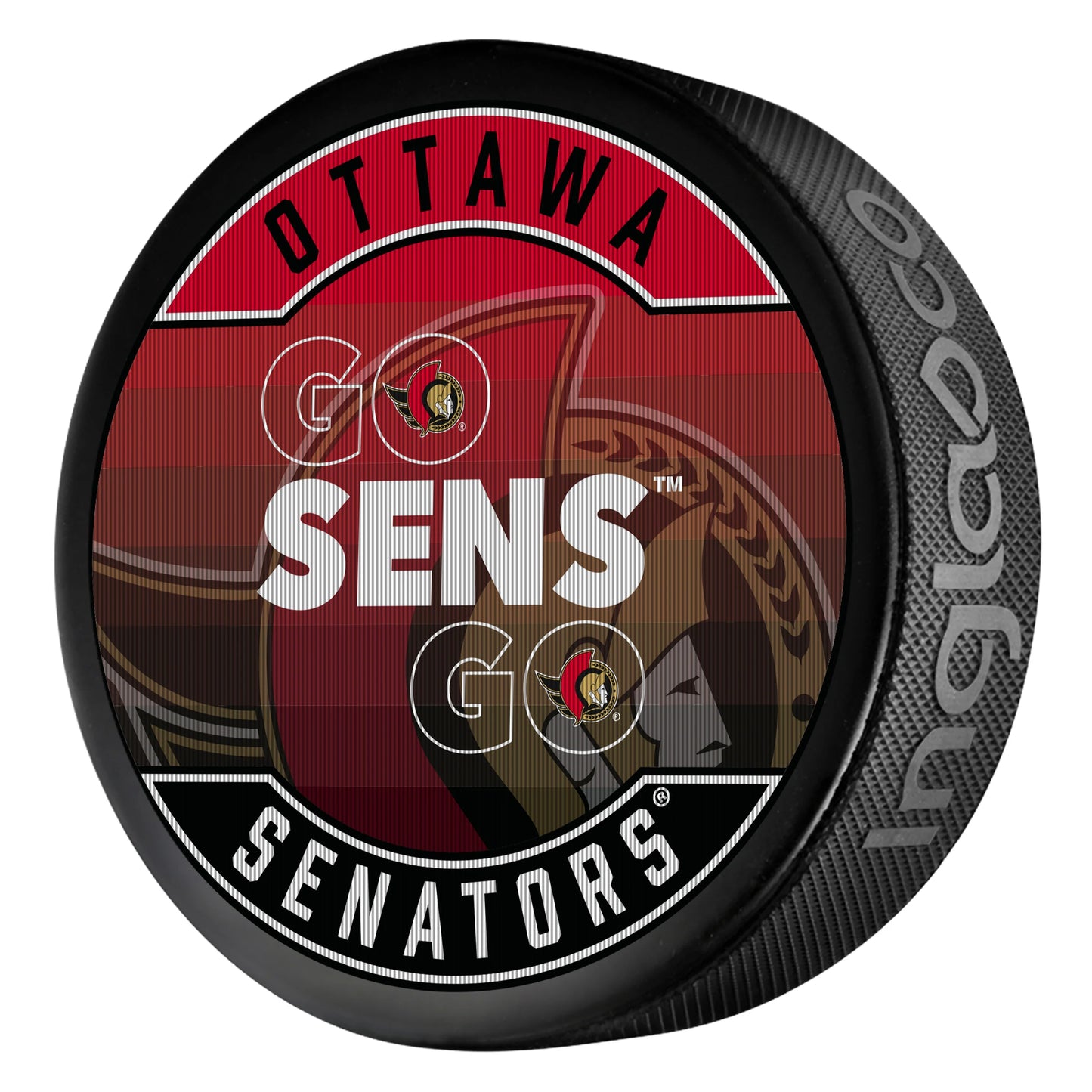 NHL Lenticular Puck Slogan Senators