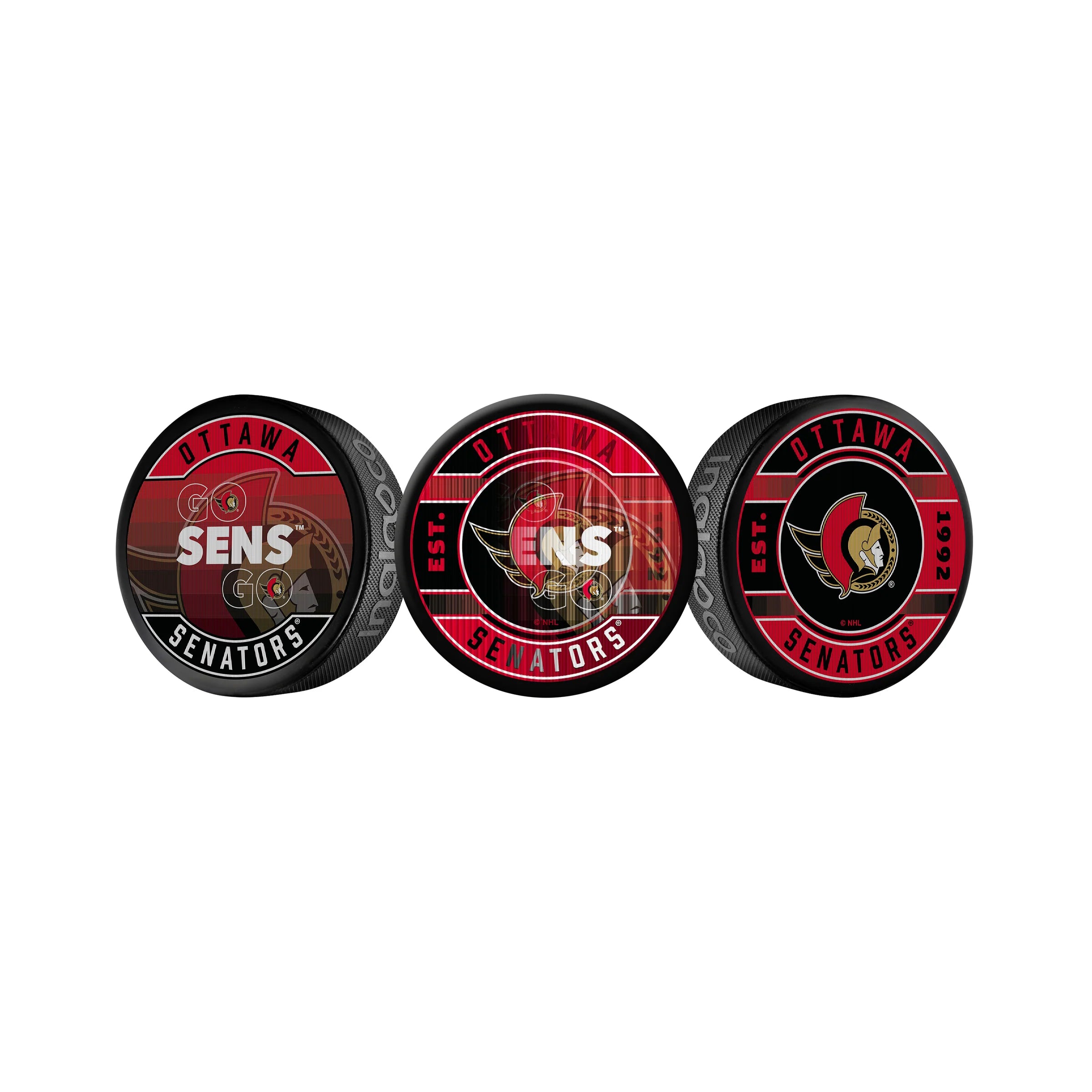 NHL Lenticular Puck Slogan Senators