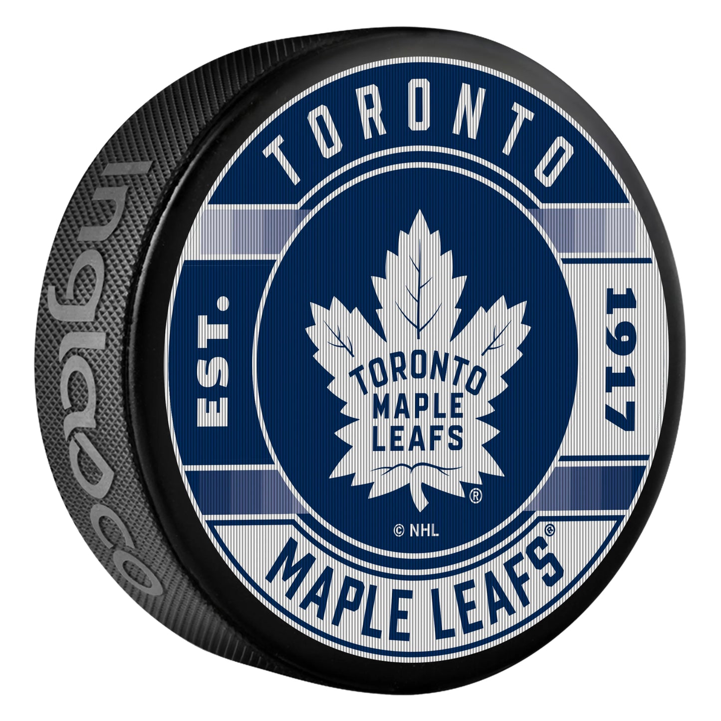 NHL Lenticular Puck Slogan Maple Leafs