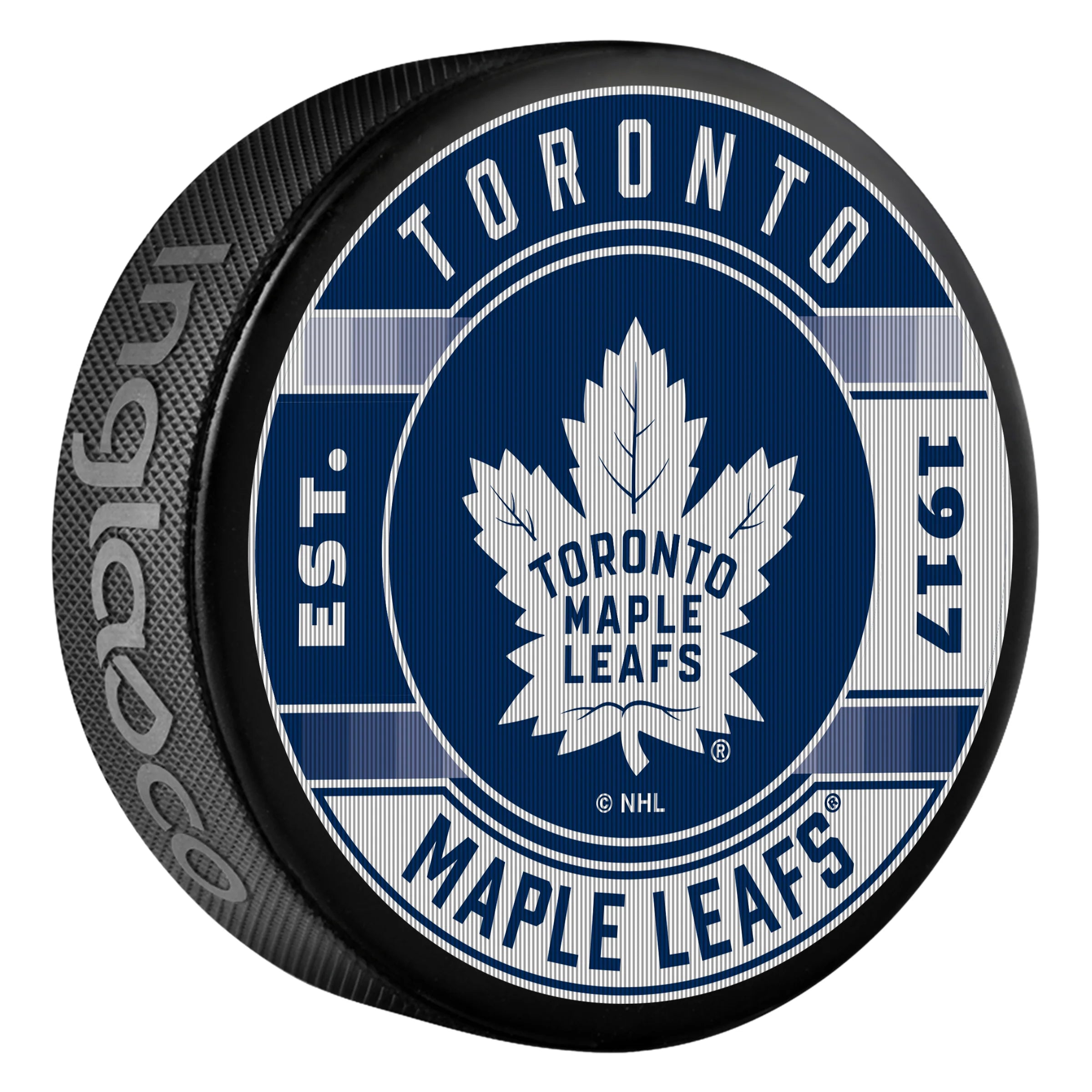 NHL Lenticular Puck Slogan Maple Leafs