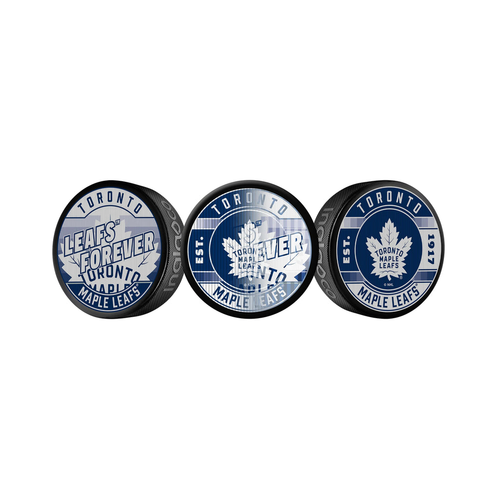 NHL Lenticular Puck Slogan Maple Leafs