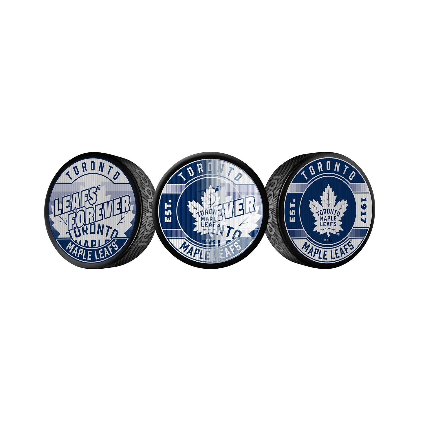 NHL Lenticular Puck Slogan Maple Leafs