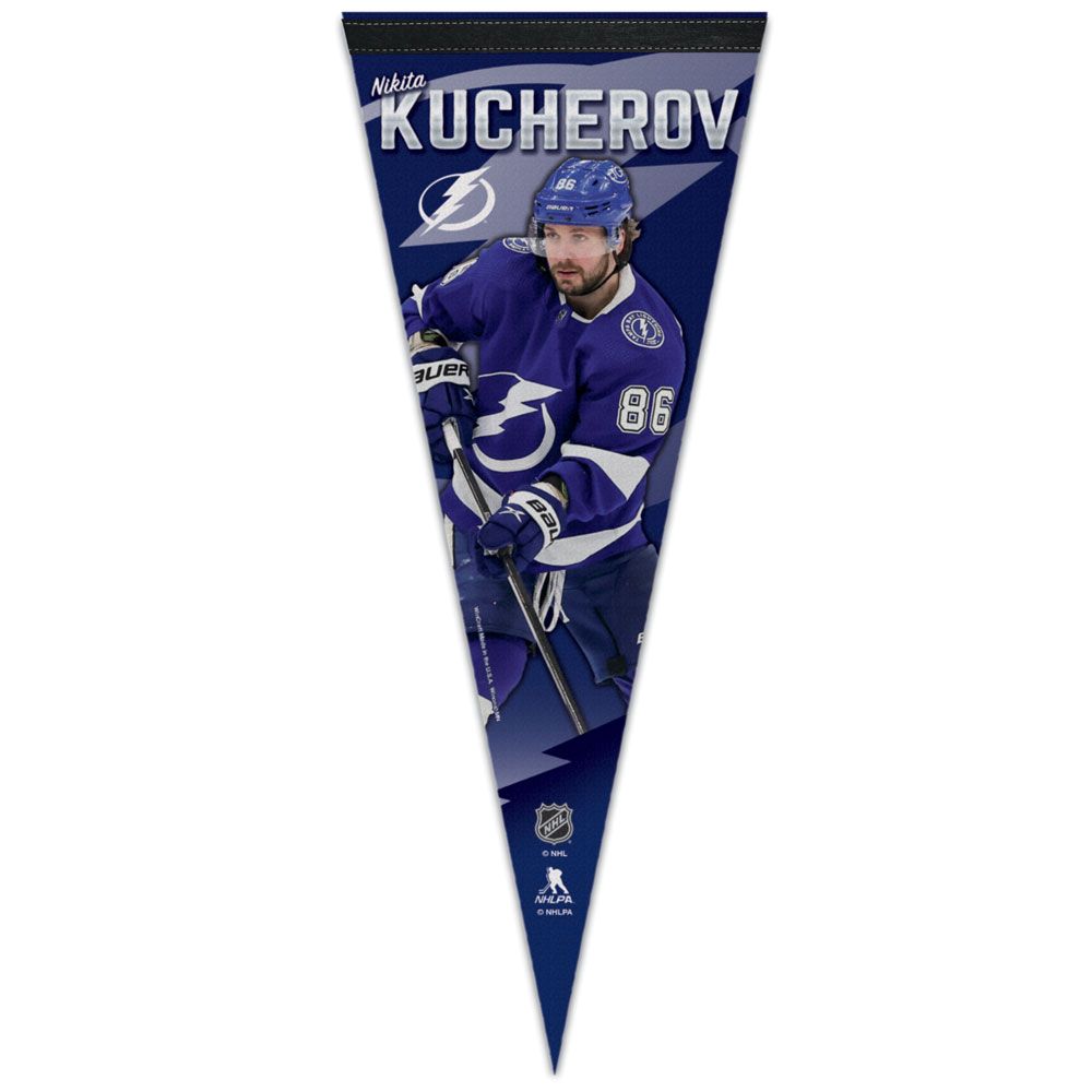 NHL Player Felt Pennant Nikita Kucherov Lightning
