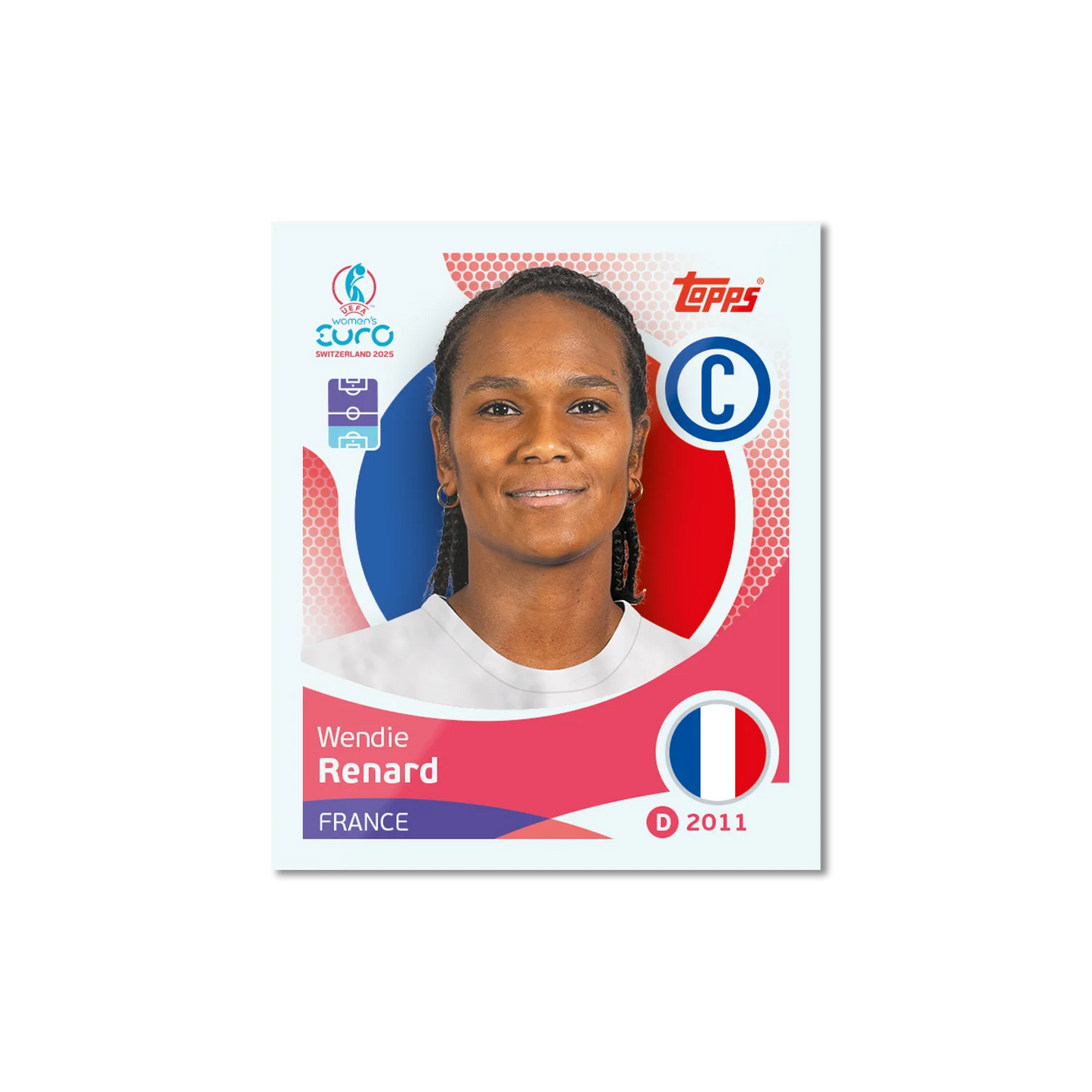 Topps Official Stickers Women's Euro Cup Switzerland 2025 UEFA (Single Pack)