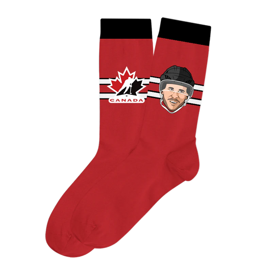 Hockey Canada Player Socks Red Sydney Crosby Hockey Canada