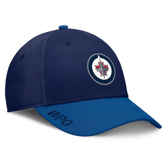 NHL Hat Structured Stretch Authentic Pro Rink Flex Two Tone 2024 Jets